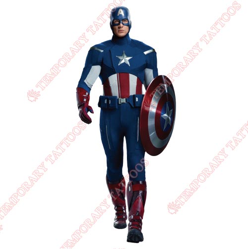 Captain America Customize Temporary Tattoos Stickers NO.78